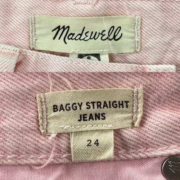 Madewell Women's Baggy Slouchy Straight Leg High Waist Jeans  | Size:  24 - Picture 13 of 16